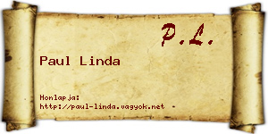 Paul Linda névjegykártya